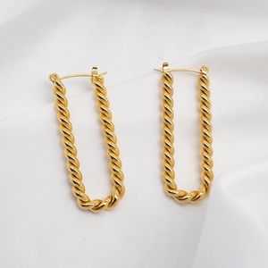Bold Hoop Earrings, chunky earring , 18k gold hoop